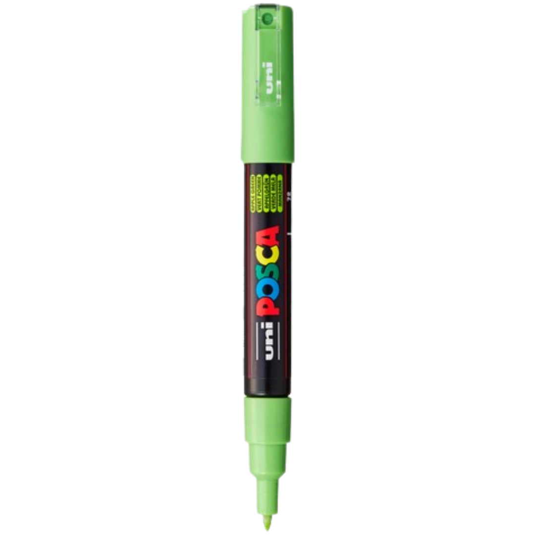Posca PC-1M Acrylic Paint Marker β Extra-Fine Bullet Tip Apple Green