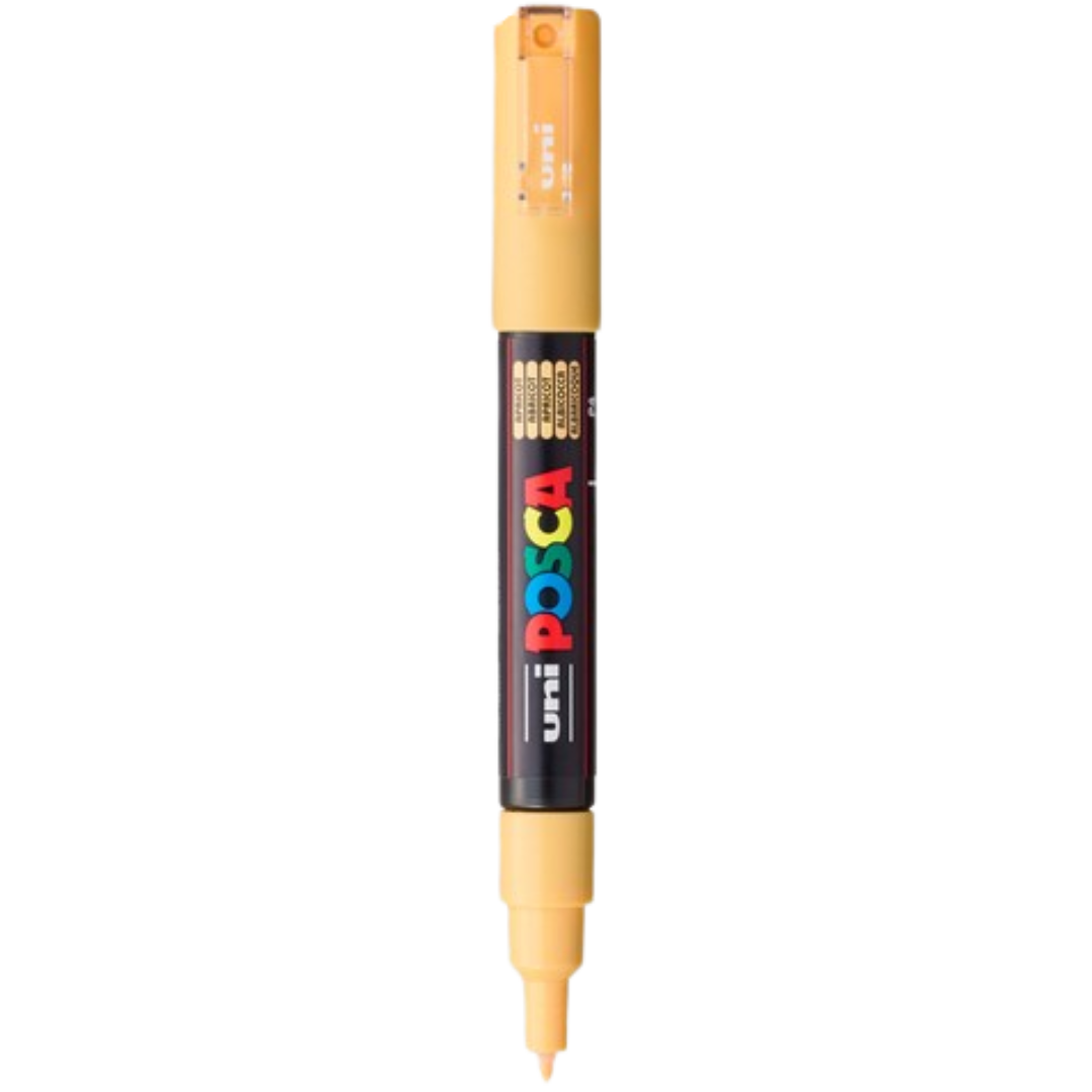 Posca PC-1M Acrylic Paint Marker β Extra-Fine Bullet Tip Apricot