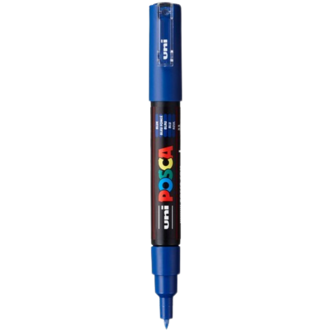 Posca PC-1M Acrylic Paint Marker β Extra-Fine Bullet Tip Blue