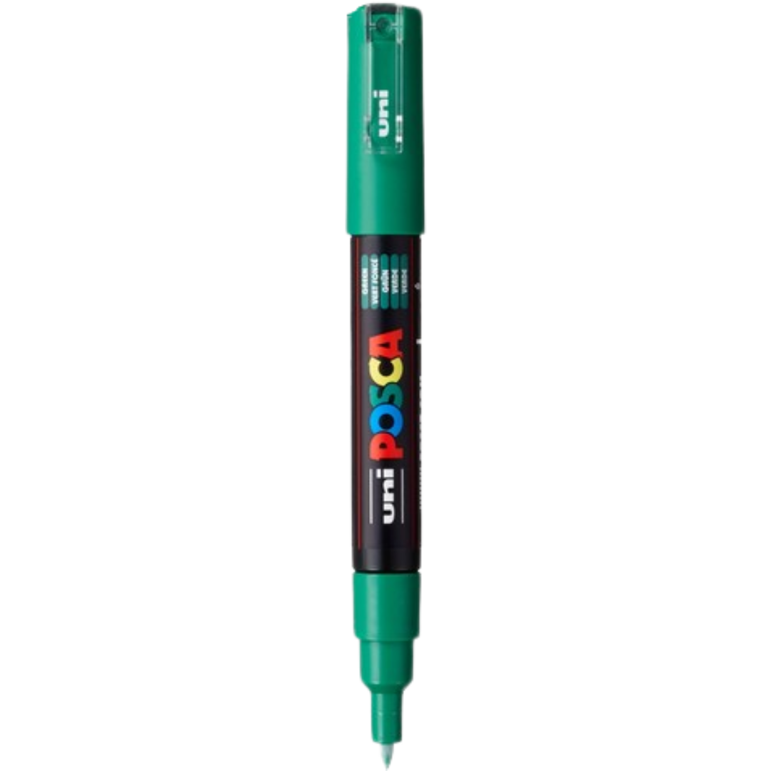 Posca PC-1M Acrylic Paint Marker β Extra-Fine Bullet Tip Green