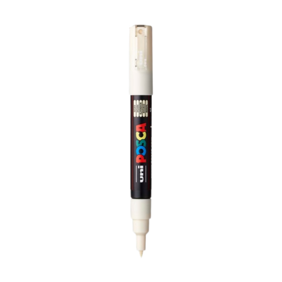Posca PC-1M Acrylic Paint Marker β Extra-Fine Bullet Tip Ivory