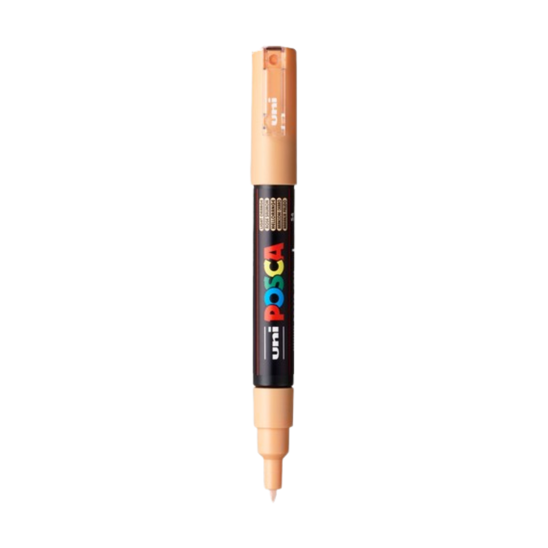 Posca PC-1M Acrylic Paint Marker β Extra-Fine Bullet Tip Light Orange