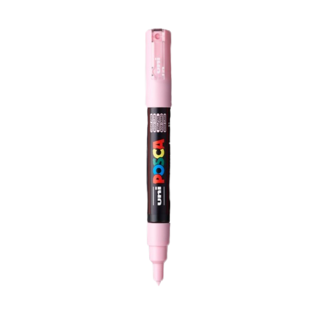 Posca PC-1M Acrylic Paint Marker β Extra-Fine Bullet Tip Light Pink