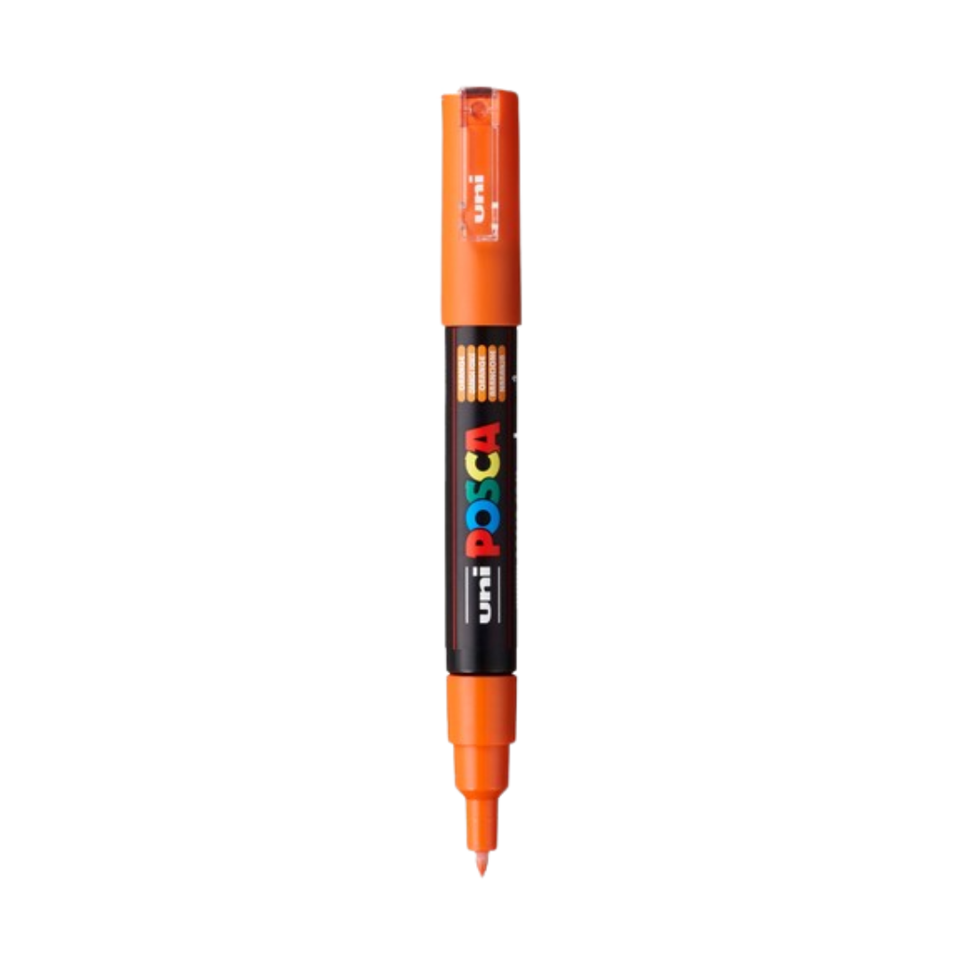 Posca PC-1M Acrylic Paint Marker β Extra-Fine Bullet Tip Orange