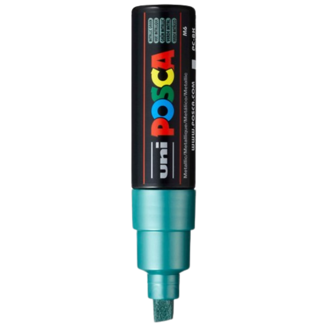 Posca PC-8K Paint Marker Broad Chisel Tip - Metallic Green