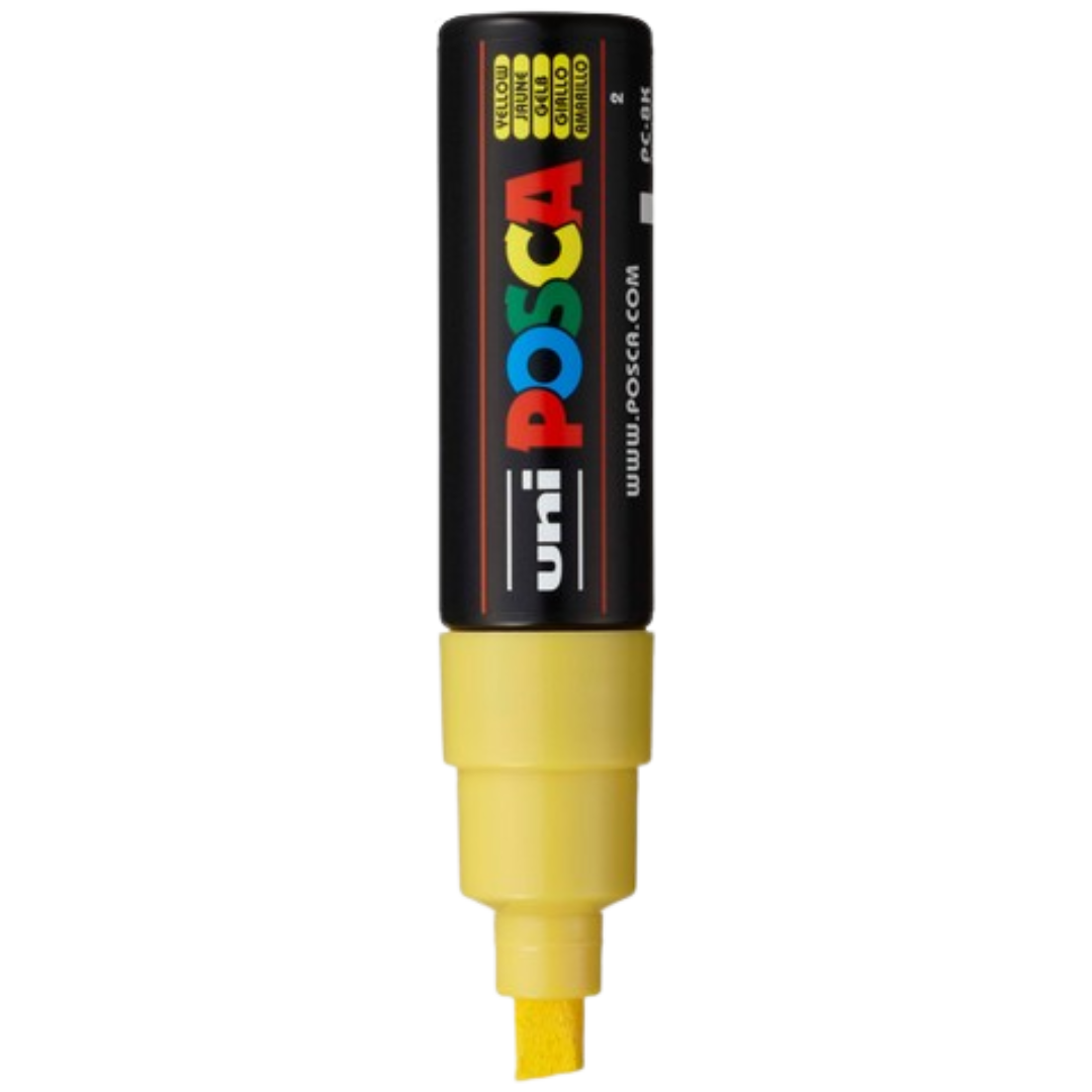 Posca PC-8K Paint Marker Broad Chisel Tip - Yellow