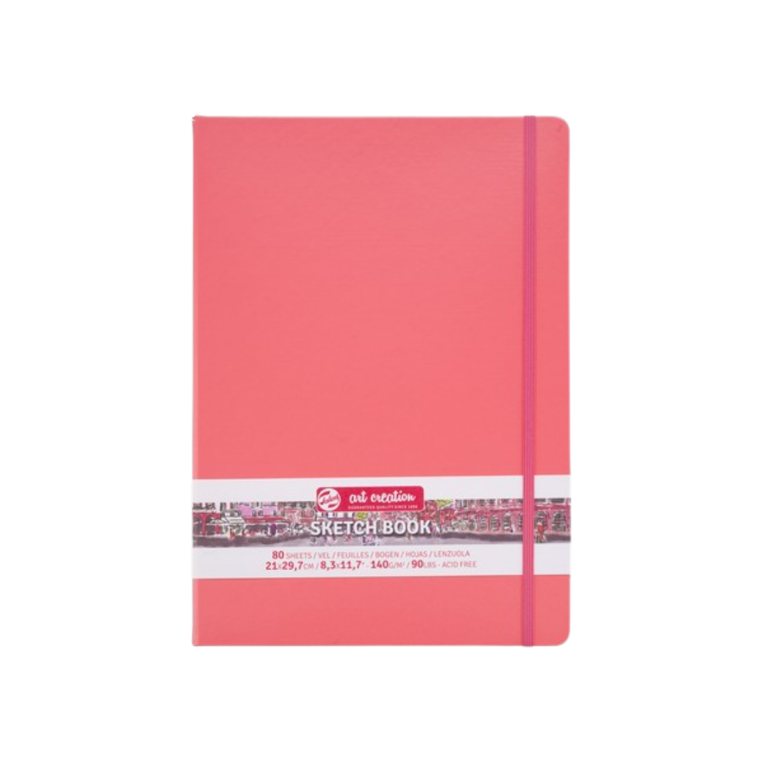 Talens Art Creation Sketchbook — Coral, 8.27 × 11.69 in