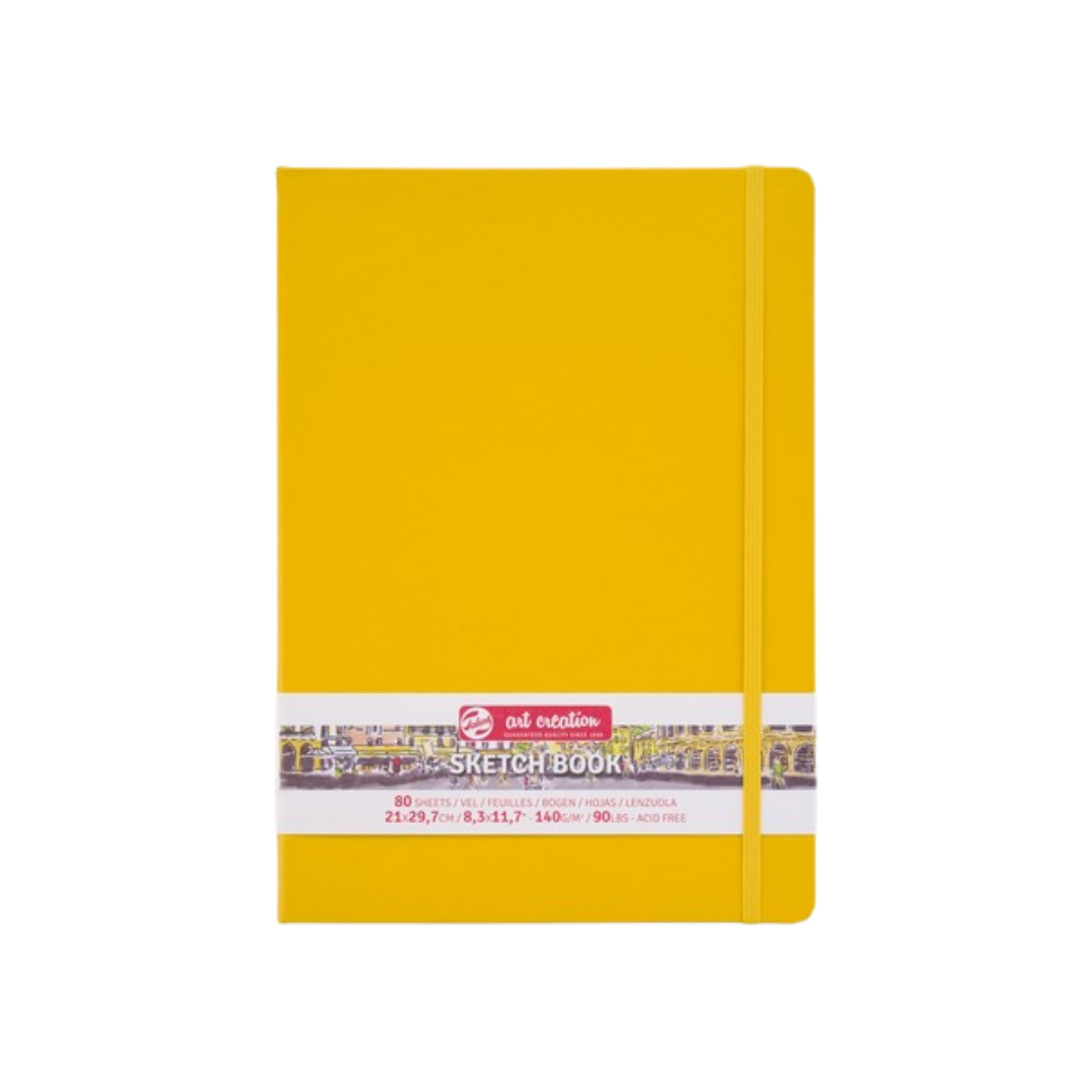 Talens Art Creation Sketchbook — Golden Yellow, 8.27 × 11.69 in