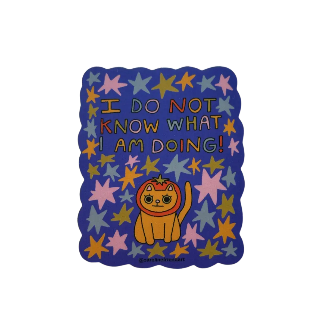I Do Not Know What I Am Doing Sticker