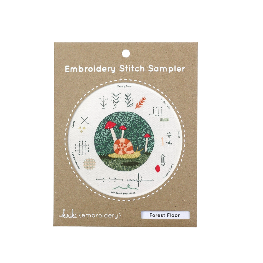 Forest Floor Embroidery Stitch Sampler