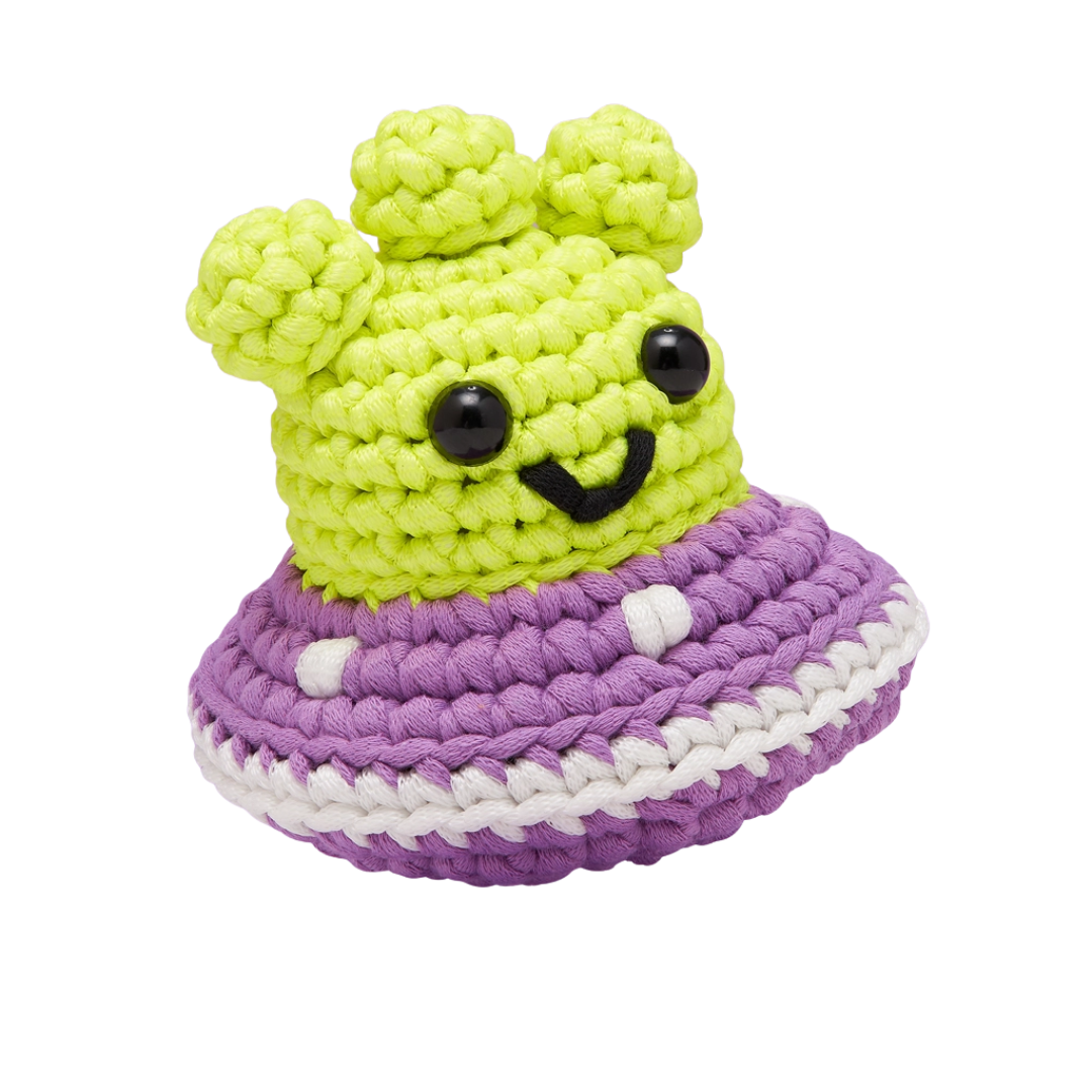Wibbit the Neptunian Crochet Kit - Glows in the Dark!