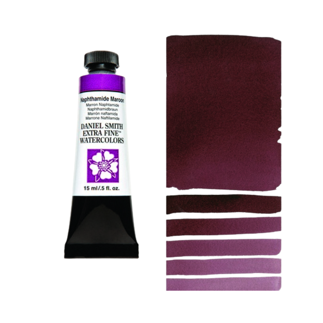 Daniel Smith Extra Fine Watercolor ā Naphthamide Maroon (15 ml)