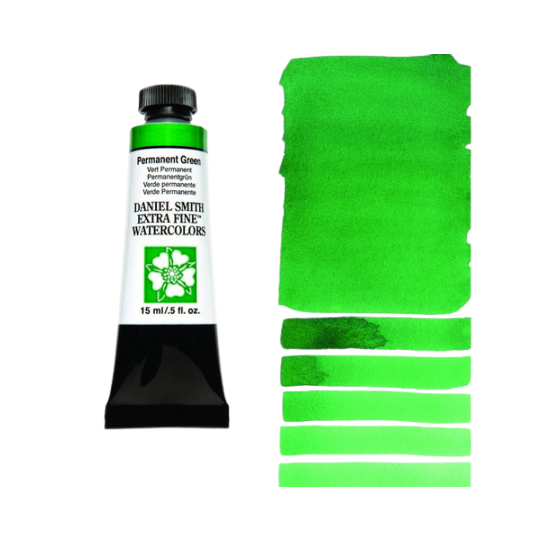 Daniel Smith Extra Fine Watercolor ā Permanent Green (15 ml)