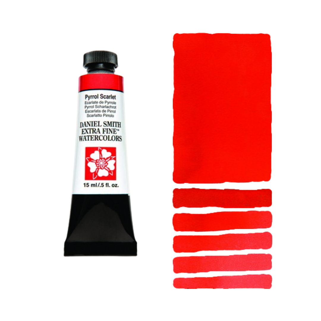 Daniel Smith Extra Fine Watercolor ā Pyrrol Scarlet (15 ml)
