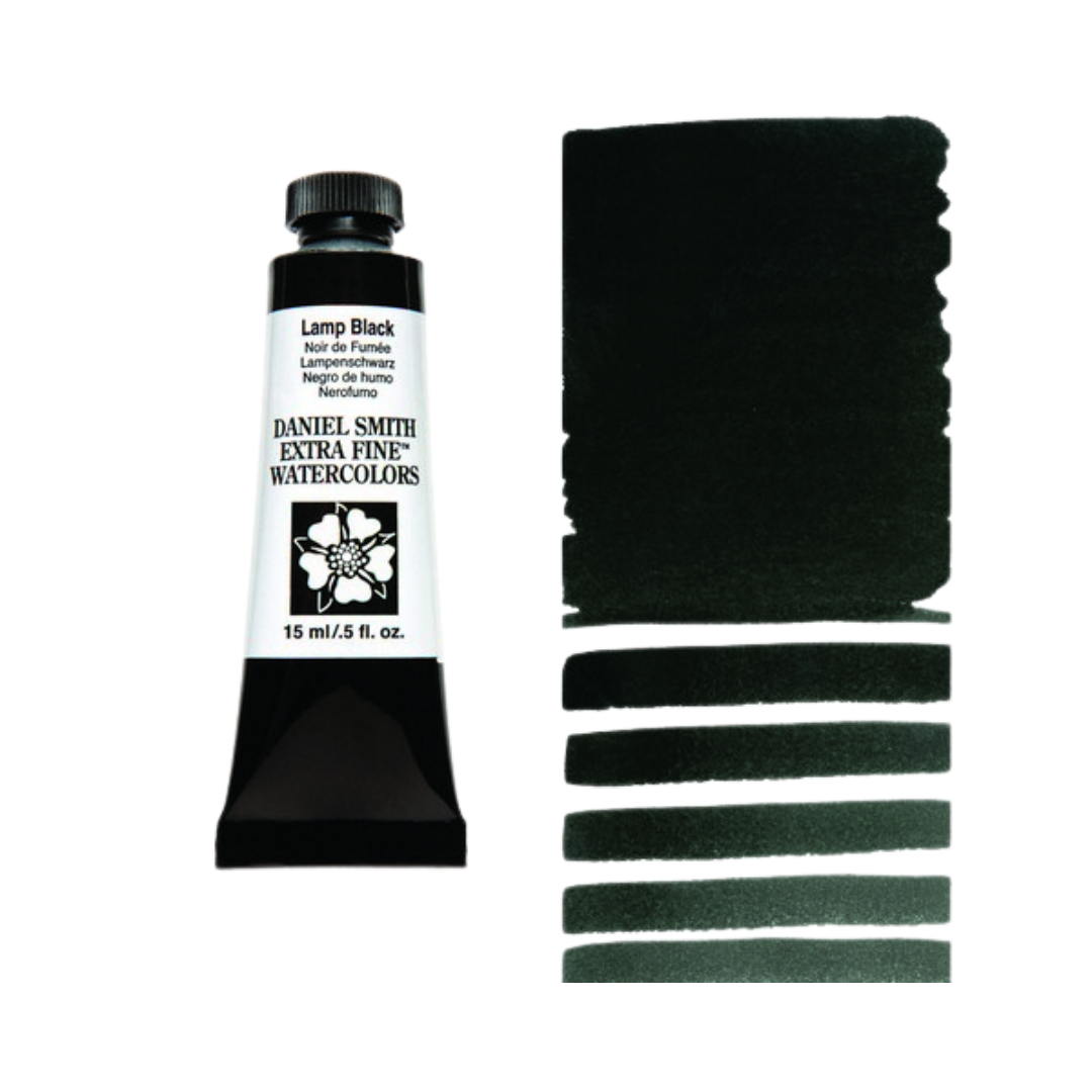Daniel Smith Extra Fine Watercolor ā Lamp Black
