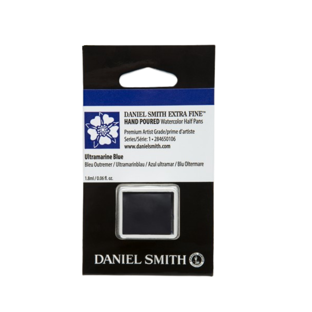 Daniel Smith Hand Poured Watercolor Half Pan — Ultramarine Blue