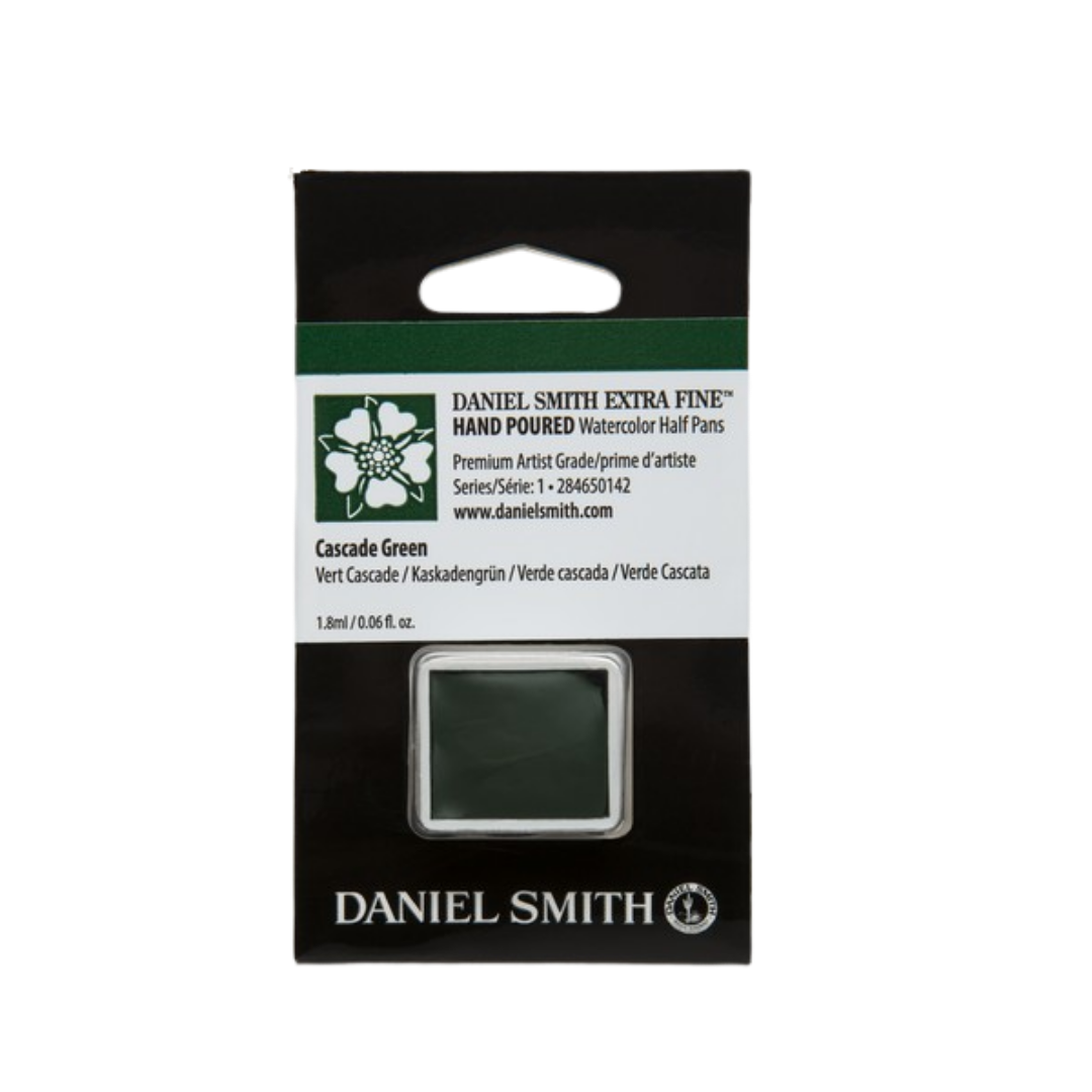 Daniel Smith Hand Poured Watercolor Half Pan — Cascade Green