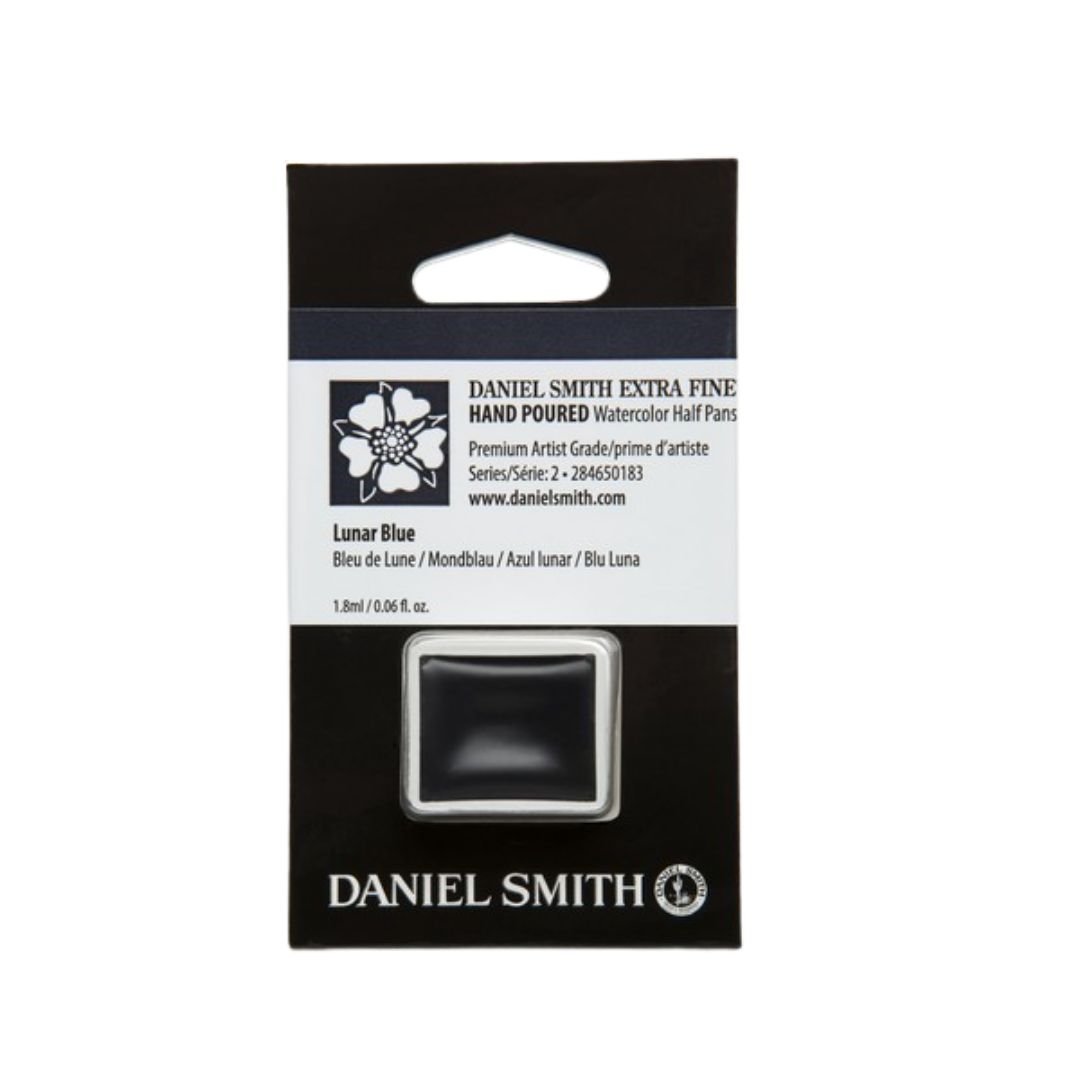 Daniel Smith Hand Poured Watercolor Half Pan — Lunar Blue