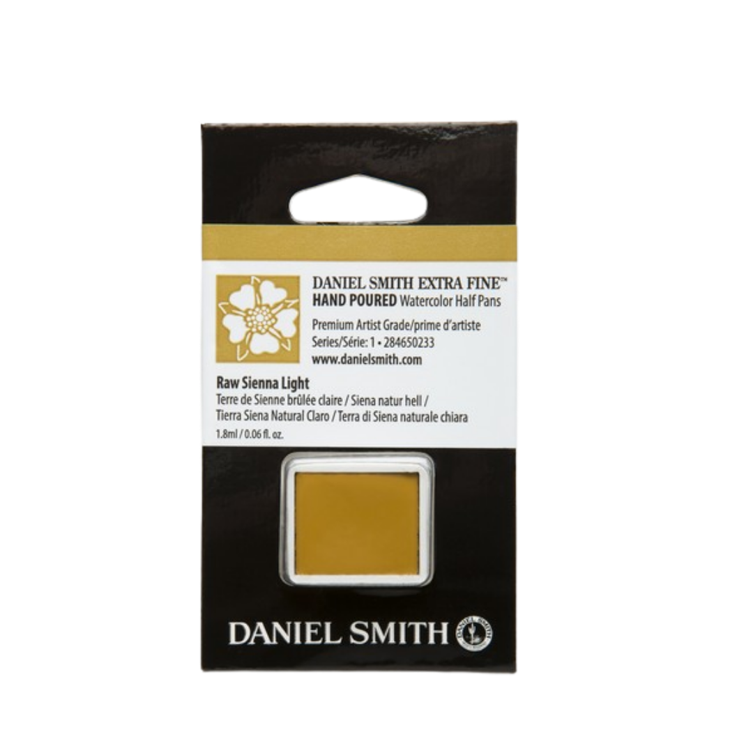 Daniel Smith Hand Poured Watercolor Half Pan — Raw Sienna Light