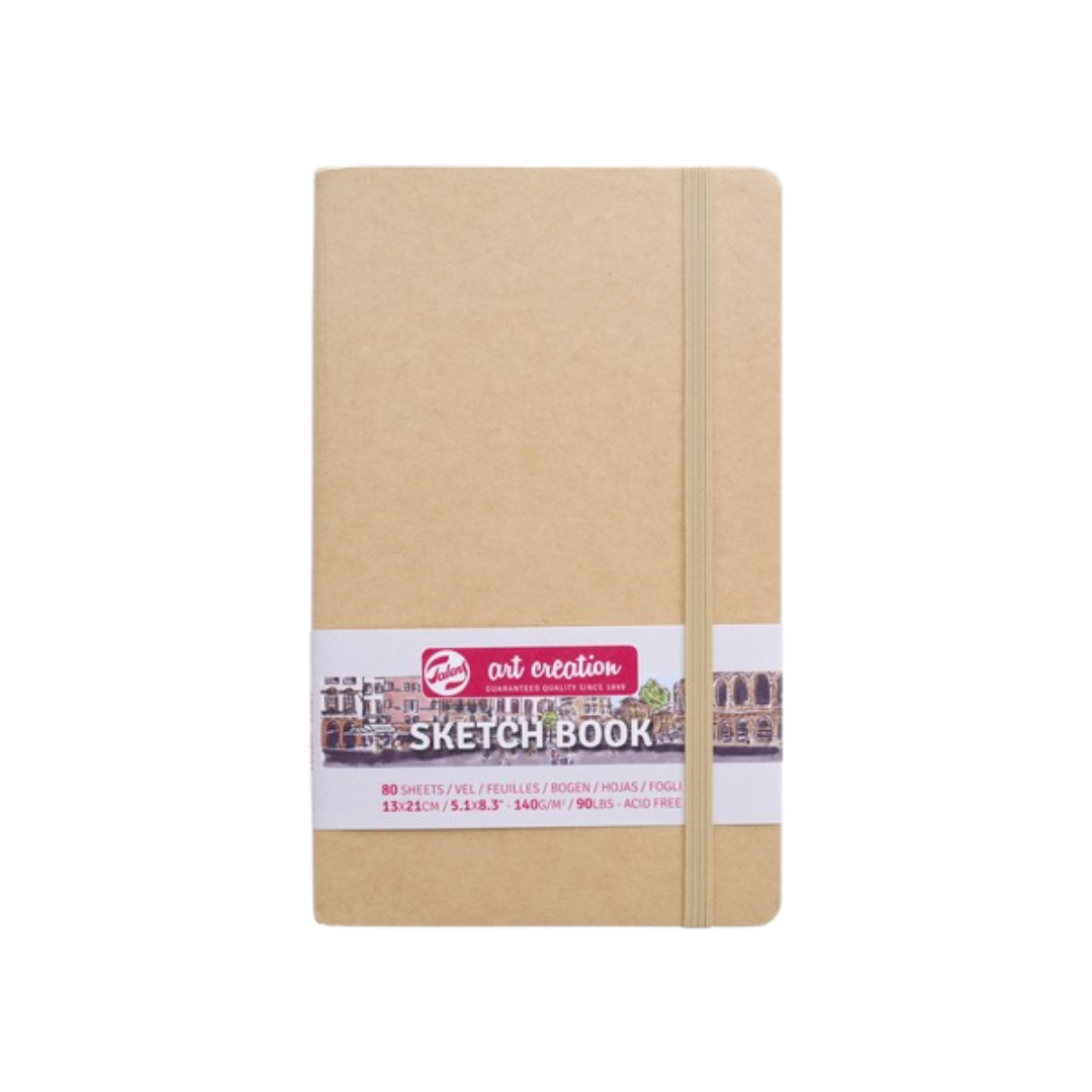 Talens Art Creation Sketchbook — Kraft Paper Cover, 5.11 × 8.27 in