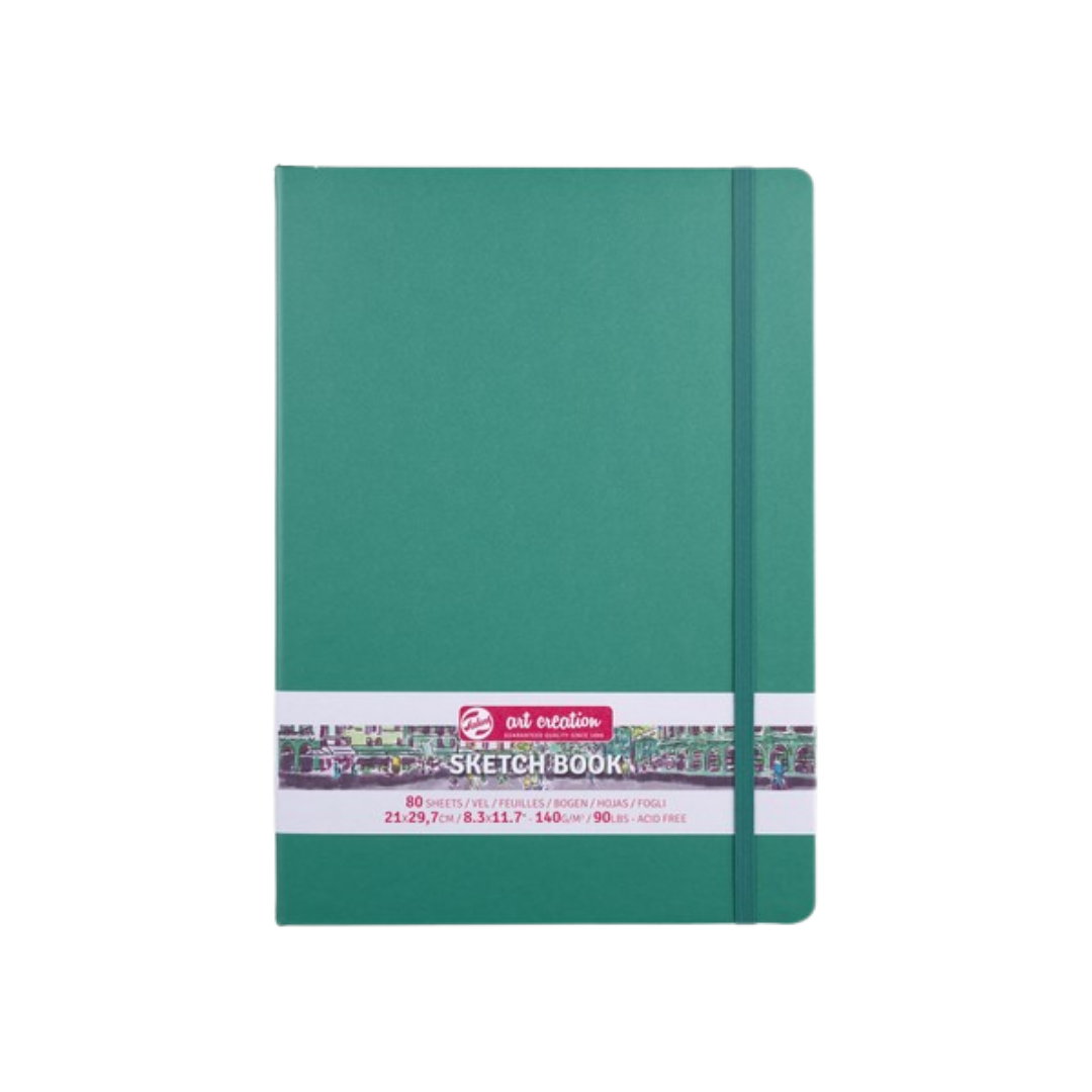 Talens Art Creation Sketchbook — Forest Green, 8.27 × 11.69 in