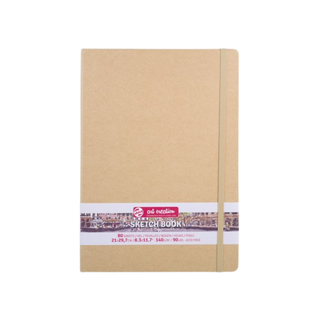 Talens Art Creation Sketchbook — Kraft Paper Cover, 8.27 × 11.69 in