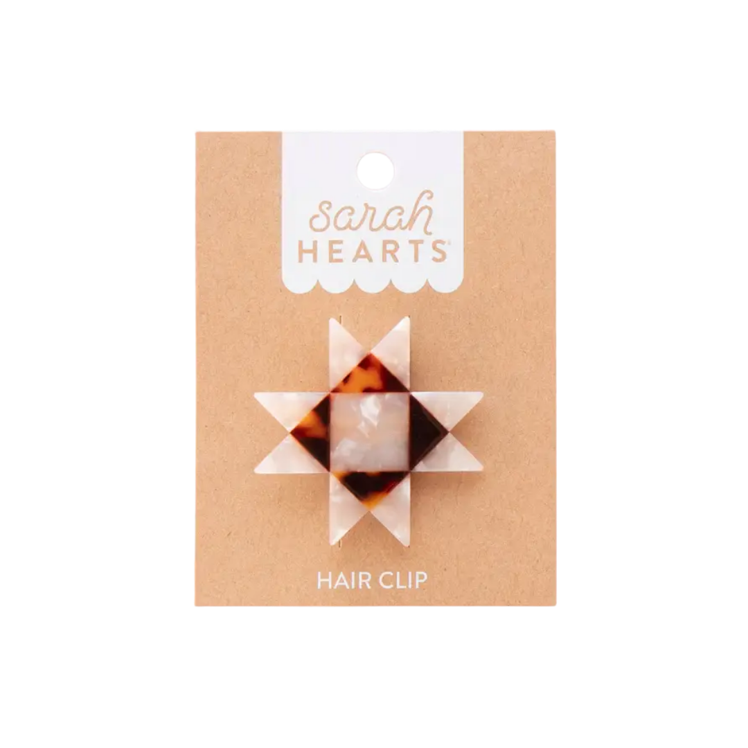 Sawtooth Star Hair Clip - Quilt Hair Accessories