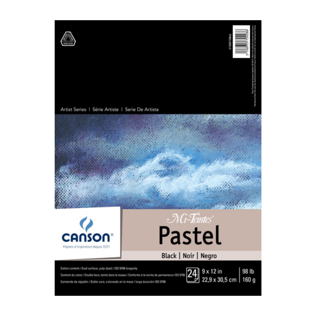 Artist Series Mi-Teintes Black Pad — 9" × 12"