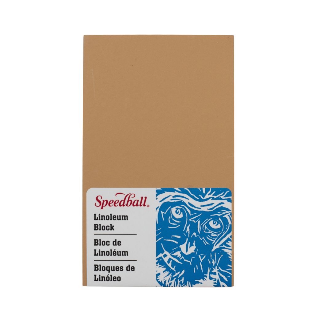 Linoleum Block Smokey Tan - 3x5