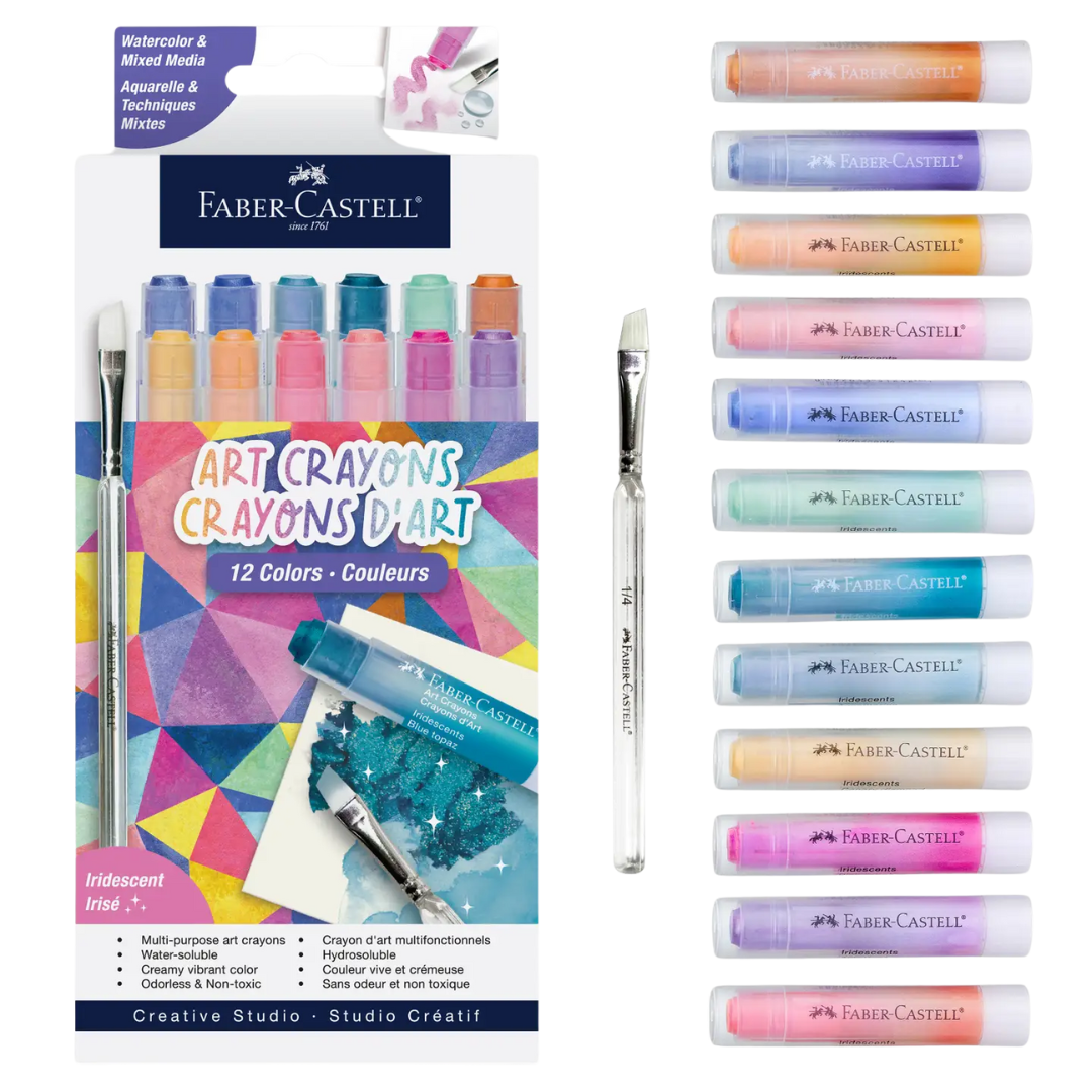 Faber-Castell Art Crayons β Iridescents (15 ct)