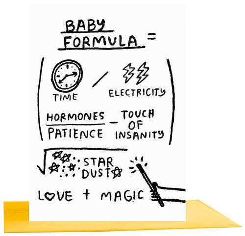 Baby Formula Greeting Card