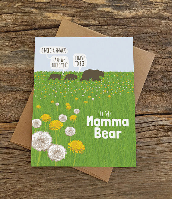 Momma Bear / Bear Family Mother's Day Card
