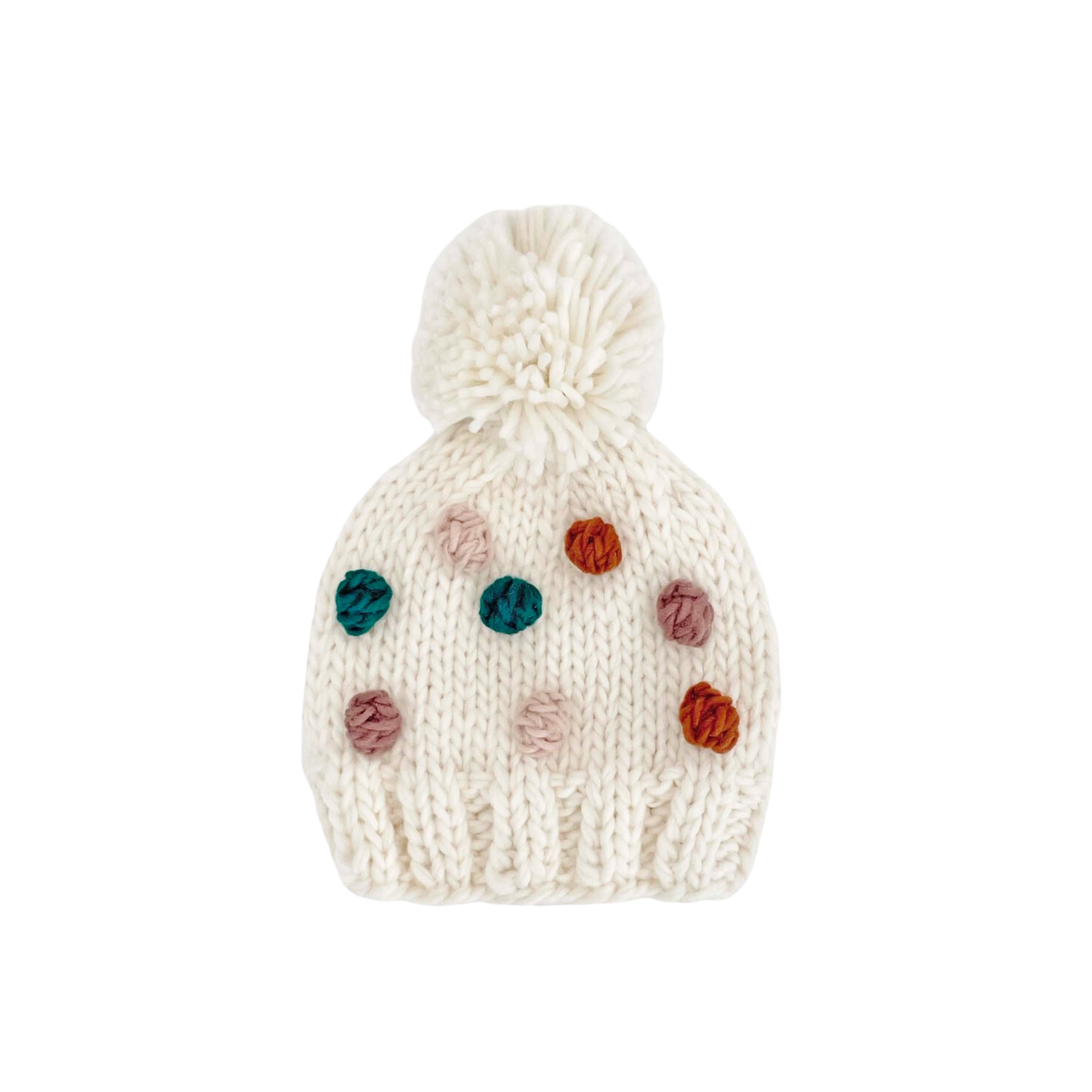 Percy Dot Knit Baby Hat, Jewel
