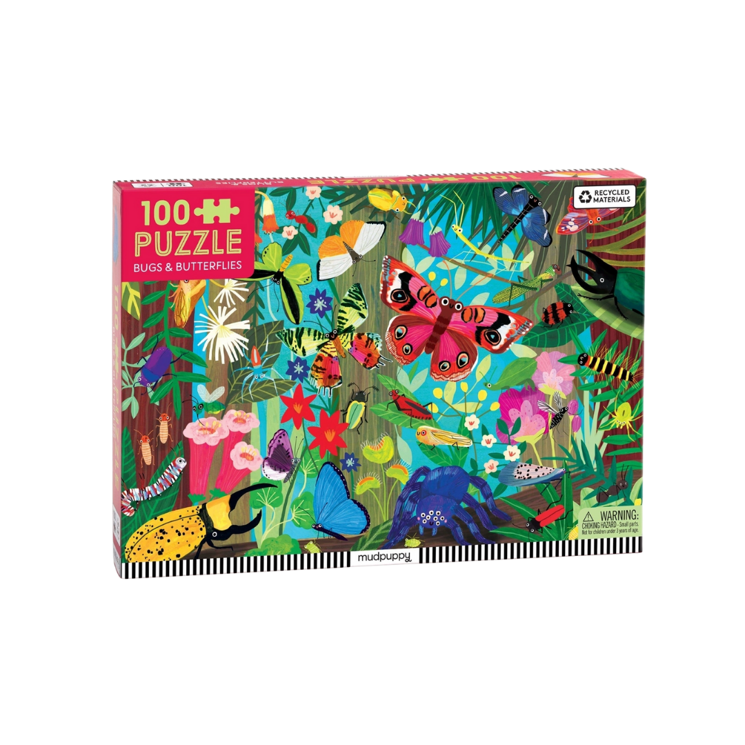 Bugs & Butterflies 100 Piece Puzzle