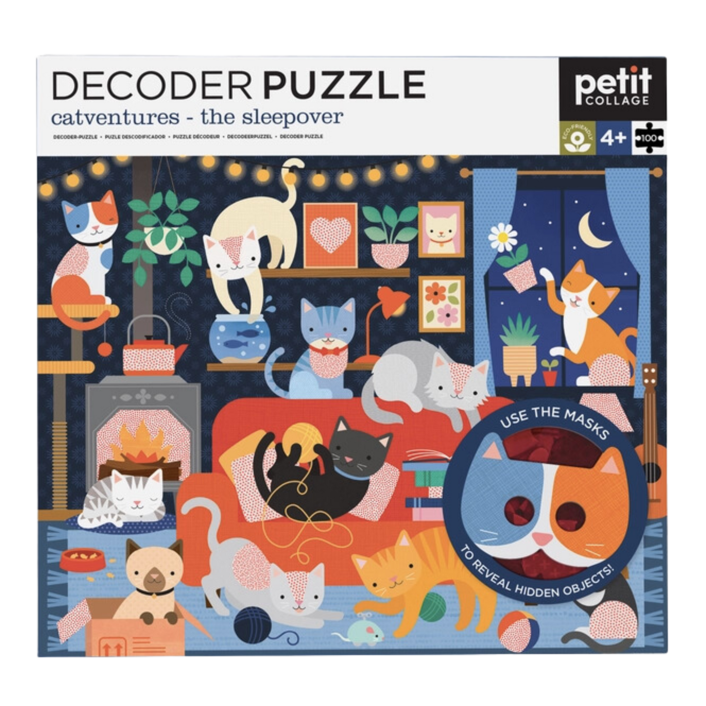 Catventures - The Sleepover: 100-Piece Decoder Puzzle