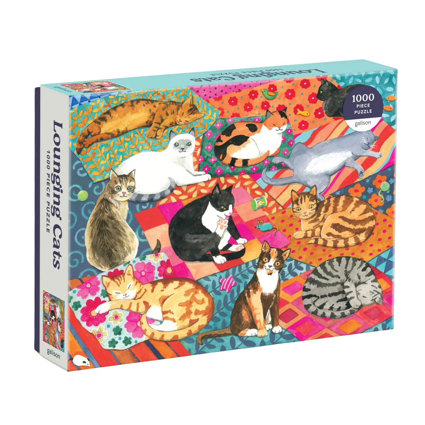 Lounging Cats 1000 Piece Puzzle