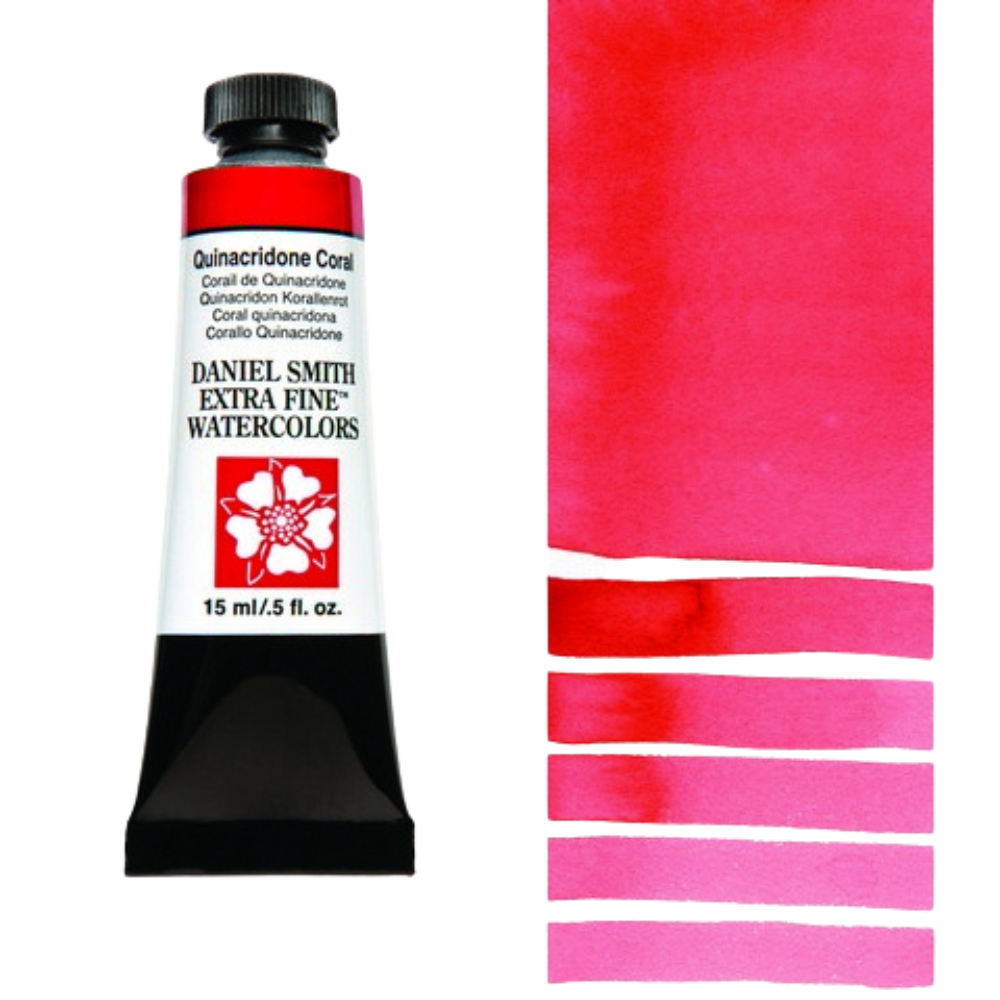Quinacridone Coral Daniel Smith Extra Fine Watercolor Tube 15ml