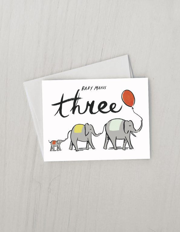 Baby Makes 3 Greeting Card
