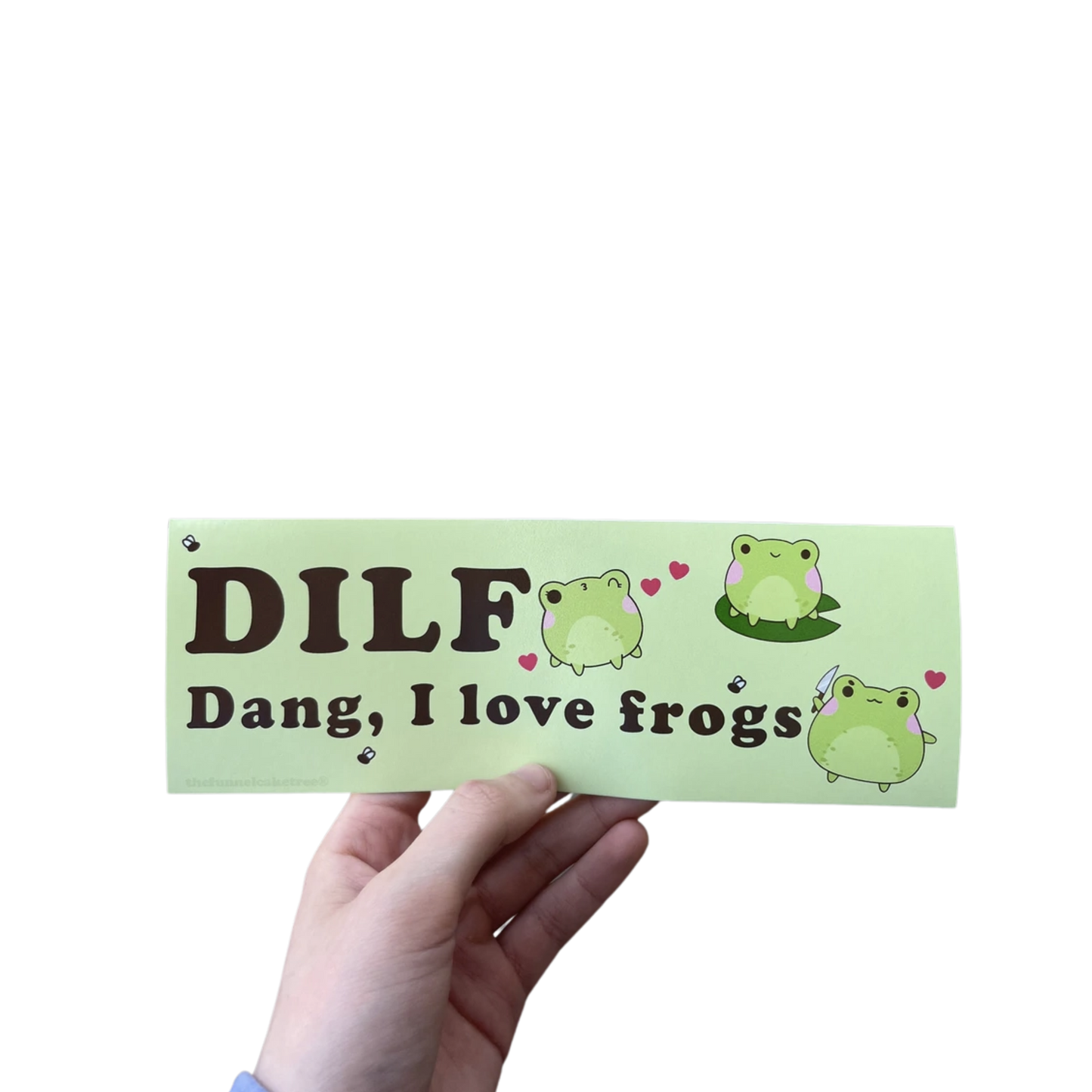 Dang I LOVE Frogs bumper sticker