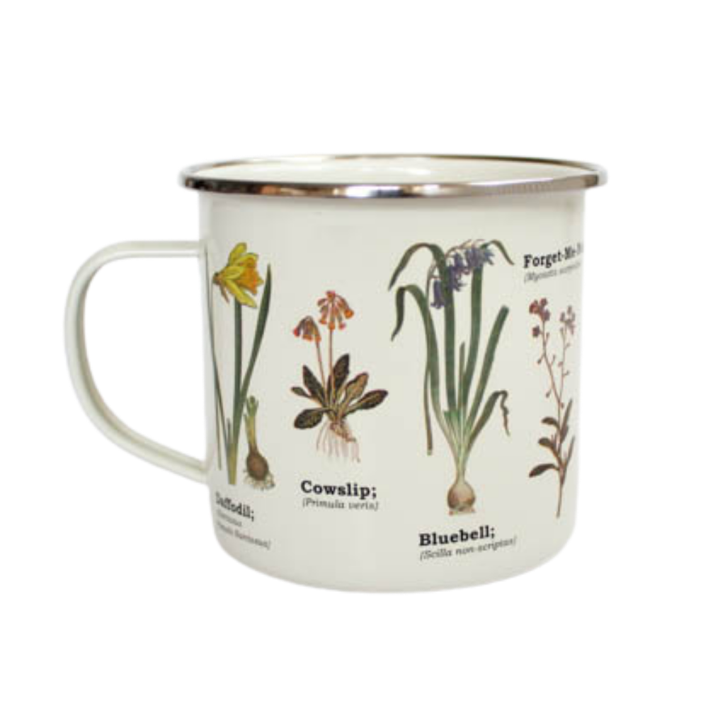 Wild Flowers Enamel Mug