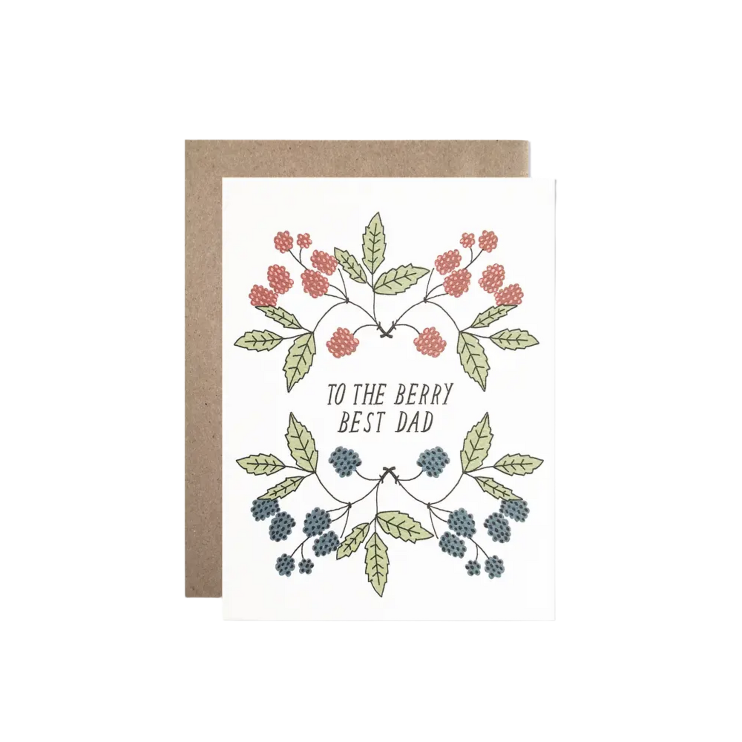 Berry Best Dad Father's Day Greeting Card