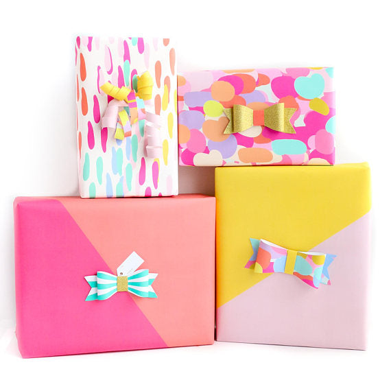Modern Triangle Wrapping Paper Sheets - WATERBURY