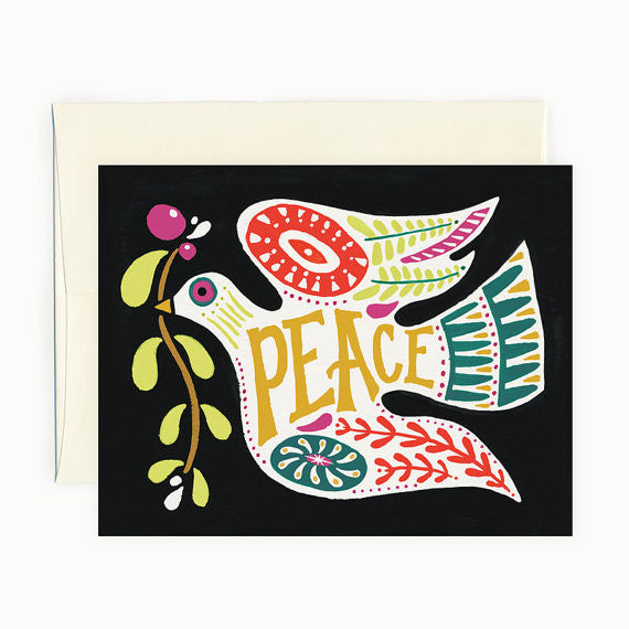 Scandinavian Peace Dove Card