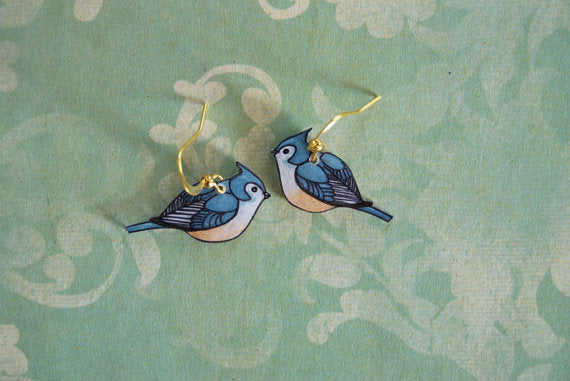 Tufted Titmouse Studs