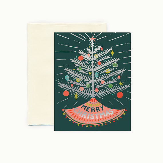 Aluminum Merry Christmas Tree