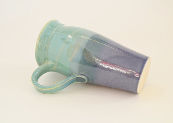 Ceramic Travel Mug with Handle and Lid