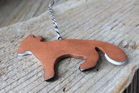 Fox Pottery Ornament