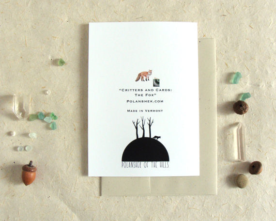 Critters and Cards: Fox - Greeting Card