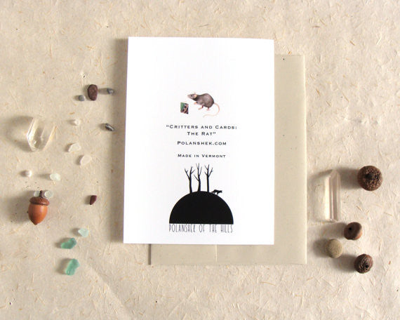 Critters and Cards: Rat - Greeting Card