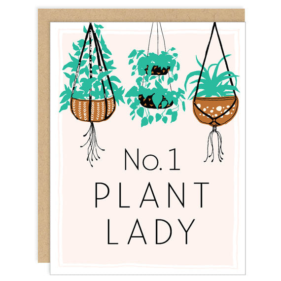 No. 1 Plant Lady Greeting Card